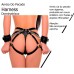 HARNESS ARREIO DO PECADO DE COURO COM ALGEMAS DOMINATRIX