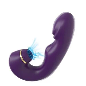 VIBRADOR OIGA MASS DE PONTO G E CLITÓRIS COM PULSAÇÃO S-HANDE